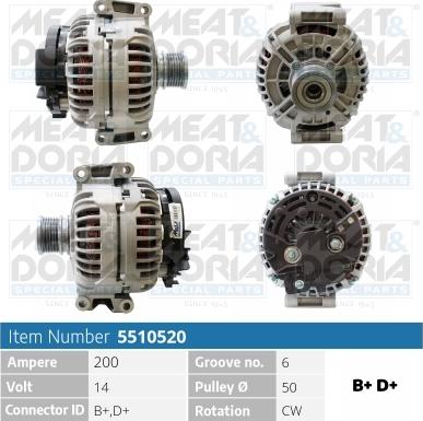 Meat & Doria 5510520 - Генератор autosila-amz.com