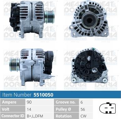 Meat & Doria 5510050 - Генератор autosila-amz.com