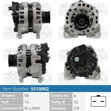 Meat & Doria 5510002 - Генератор autosila-amz.com