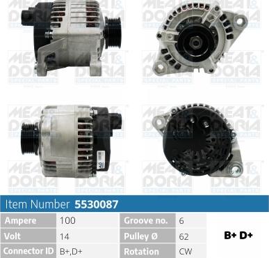 Meat & Doria 5530087 - Генератор autosila-amz.com