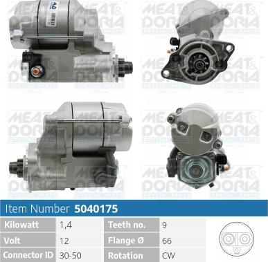 Meat & Doria 5040175 - Стартер autosila-amz.com