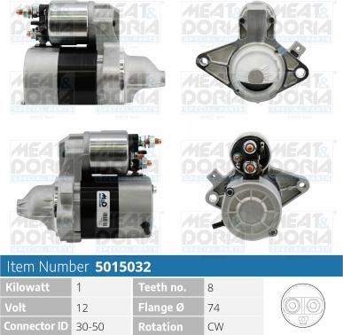 Meat & Doria 5015032 - Стартер autosila-amz.com