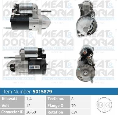 Meat & Doria 5015879 - Стартер autosila-amz.com