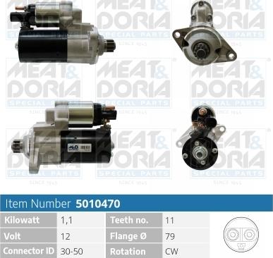 Meat & Doria 5010470 - Стартер autosila-amz.com