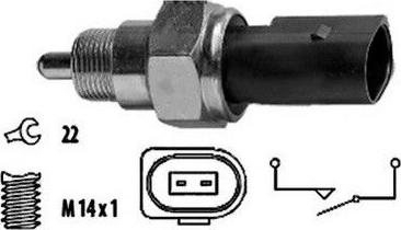 Meat & Doria 36044 - Датчик, переключатель, фара заднего хода autosila-amz.com