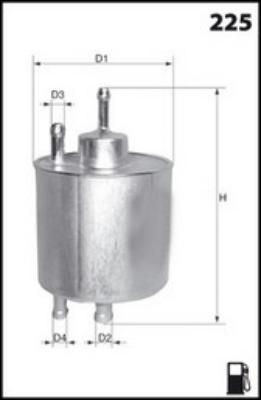 Mecafilter ELE6029 - фильтр топливный!\ MB W168/Vaneo 1.4-1.9 97> autosila-amz.com