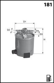 Mecafilter ELG5401 - Топливный фильтр autosila-amz.com