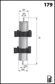 Mecafilter ELG5423 - Фильтр топливный autosila-amz.com