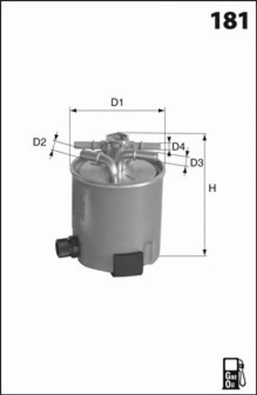 Mecafilter G67 - Топливный фильтр autosila-amz.com