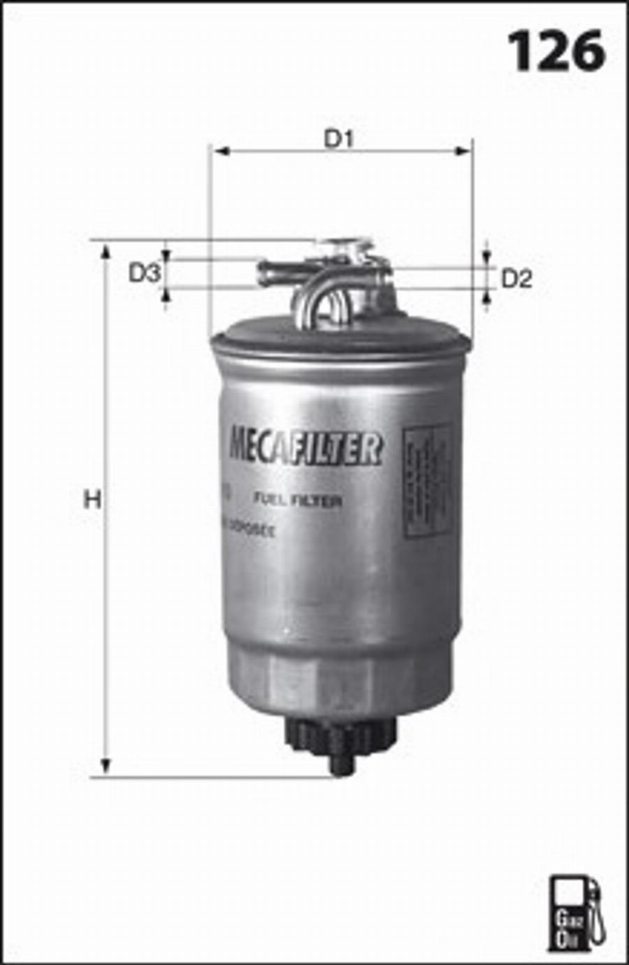 Mecafilter G19 - Топливный фильтр autosila-amz.com