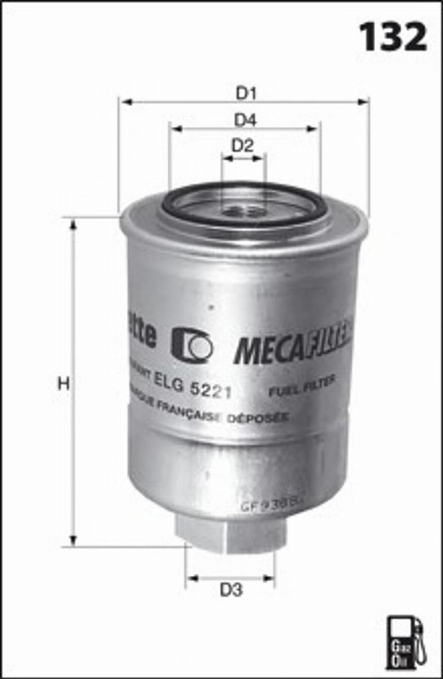 Mecafilter G23 - Топливный фильтр autosila-amz.com