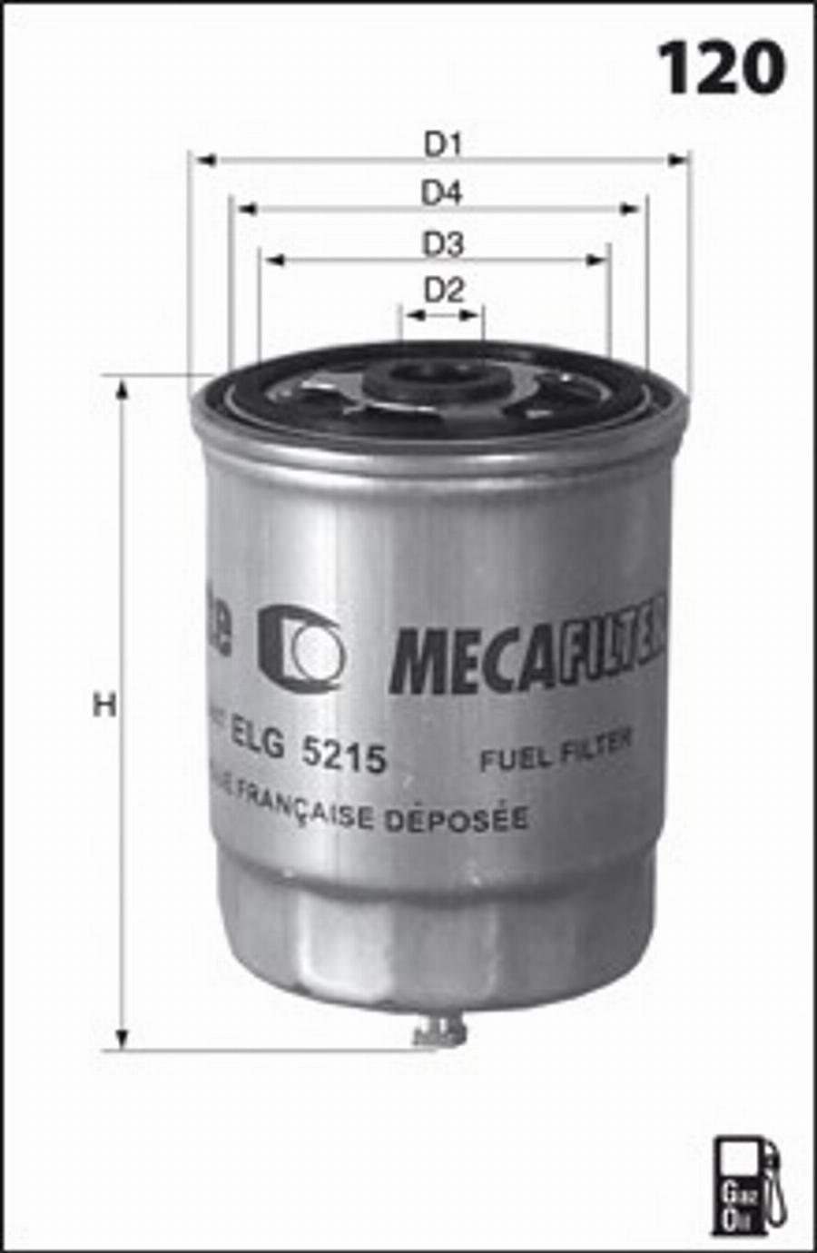 Mecafilter G74 - Топливный фильтр autosila-amz.com