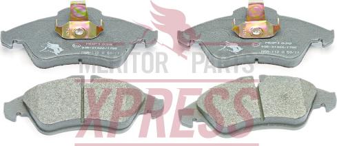 Meritor MDP1038 - Тормозные колодки, дисковые, комплект autosila-amz.com