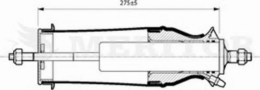 Meritor MLF5204 - Гаситель, крепление кабины autosila-amz.com