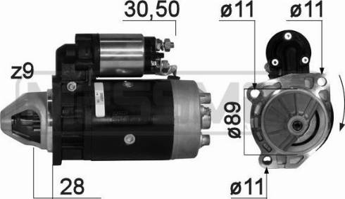 Messmer 220227A - Стартер autosila-amz.com