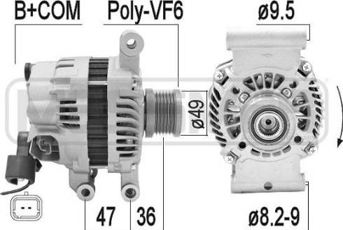 Messmer 209354A - Генератор autosila-amz.com