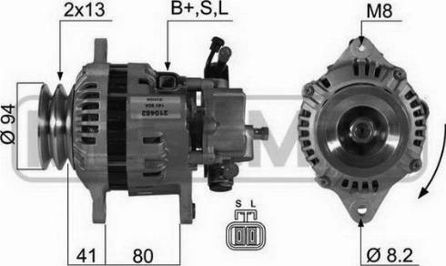 Messmer 210452A - Генератор autosila-amz.com