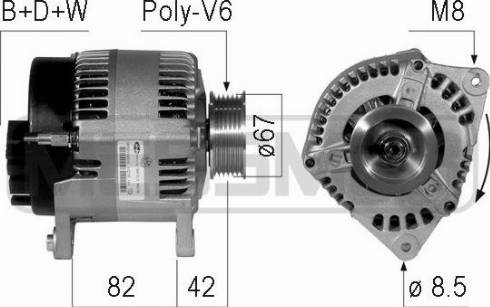 Messmer 210761A - Генератор autosila-amz.com