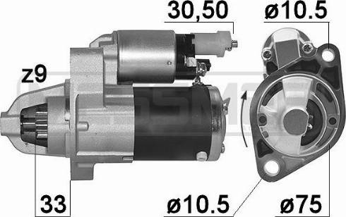 Messmer 220990A - Стартер autosila-amz.com