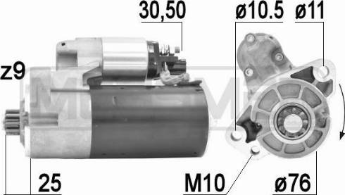 Messmer 220922A - Стартер autosila-amz.com