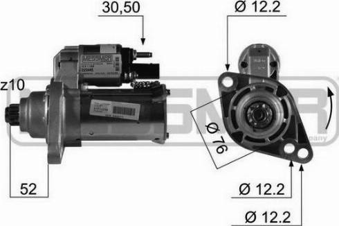 Messmer 220445A - Стартер autosila-amz.com