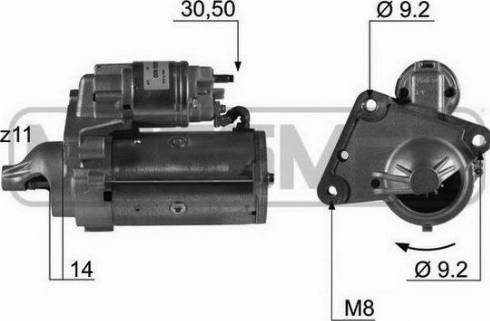 Messmer 220451A - Стартер autosila-amz.com