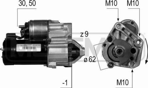 Messmer 220465A - Стартер autosila-amz.com