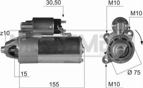 Messmer 220413A - Стартер autosila-amz.com