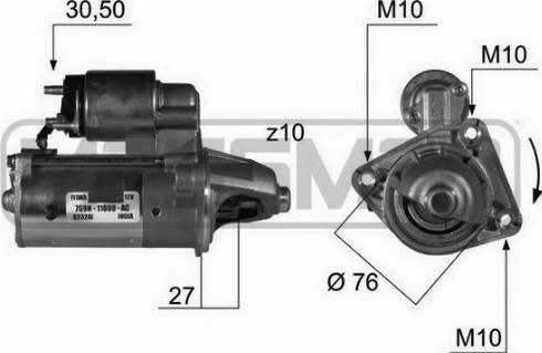 Messmer 220420A - Стартер autosila-amz.com