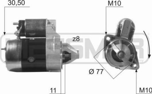 Messmer 220475A - Стартер autosila-amz.com