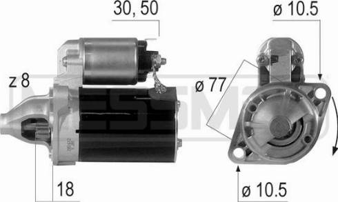 Messmer 220595A - Стартер autosila-amz.com