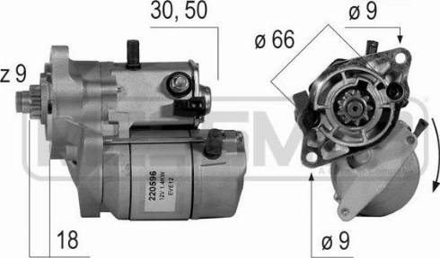 Messmer 220596A - Стартер autosila-amz.com