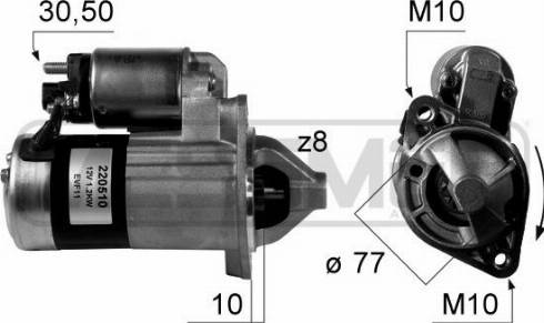 Messmer 220510R - Стартер autosila-amz.com