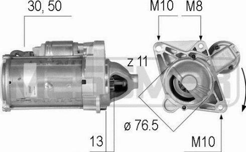 Messmer 220587A - Стартер autosila-amz.com