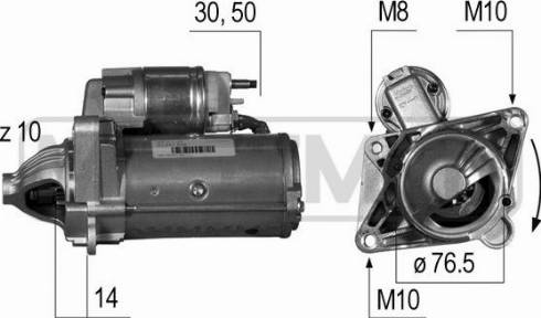 Messmer 220529A - Стартер autosila-amz.com