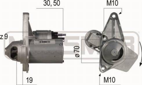 Messmer 220525A - Стартер autosila-amz.com