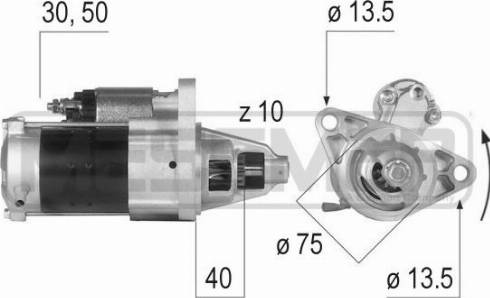 Messmer 220600A - Стартер autosila-amz.com