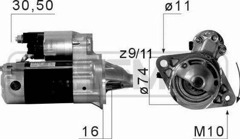 Messmer 220675A - Стартер autosila-amz.com