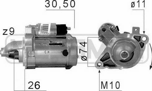 Messmer 220677A - Стартер autosila-amz.com