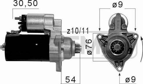 Messmer 220054A - Стартер autosila-amz.com