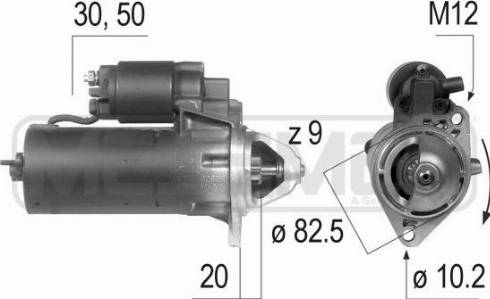 Messmer 220052A - Стартер autosila-amz.com