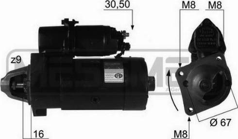 Messmer 220065R - Стартер autosila-amz.com