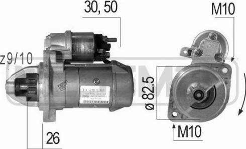 Messmer 220060A - Стартер autosila-amz.com