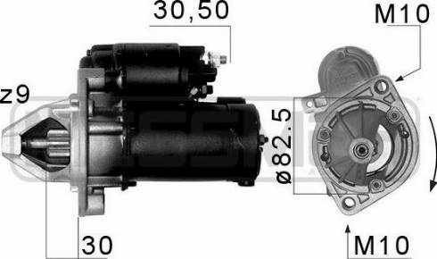 Messmer 220062A - Стартер autosila-amz.com