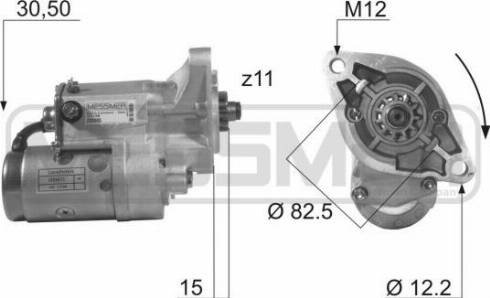 Messmer 220005A - Стартер autosila-amz.com