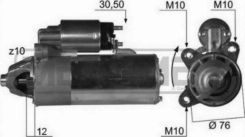 Messmer 220015A - Стартер autosila-amz.com