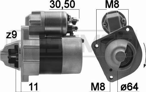 Messmer 220018A - Стартер autosila-amz.com