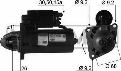 Messmer 220076R - Стартер autosila-amz.com