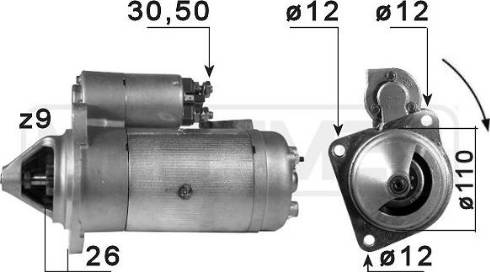 Messmer 220077A - Стартер autosila-amz.com