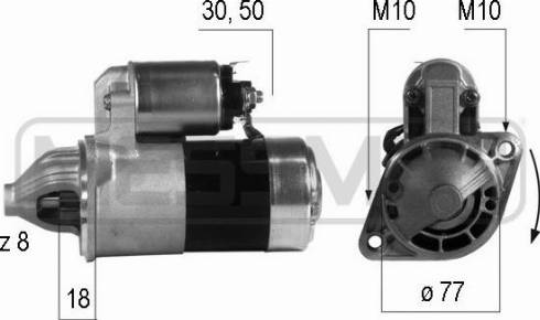 Messmer 220191A - Стартер autosila-amz.com